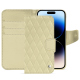 硬质真皮保护套 Apple iPhone 15 Pro - Beige - Couture ( Nappa - Pantone #ceb888 ) 