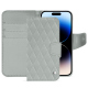 Lederschutzhülle Apple iPhone 15 Pro - Gris - Couture ( Nappa - Pantone #c1c6c8 ) 