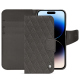 Capa em pele Apple iPhone 15 Pro - Anthracite - Couture ( Pantone #41403c ) 