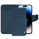 Funda de piel Apple iPhone 15 Pro - Indigo - Couture ( Pantone #1f4565 ) 