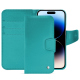 Custodia in pelle Apple iPhone 15 Pro - Bleu fluo