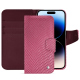 Funda de piel Apple iPhone 15 Pro - Serpent ciclamino ( Pantone #9E4C6E ) 