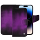 Lederschutzhülle Apple iPhone 15 Pro - Violet Patine
