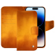 Housse cuir Apple iPhone 15 Pro - Orange Patine