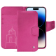 Custodia in pelle Apple iPhone 15 Pro - Rose BB ( Pantone #DB599F )