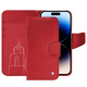 Custodia in pelle Apple iPhone 15 Pro - Rouge troupelenc ( Pantone #AB191A )