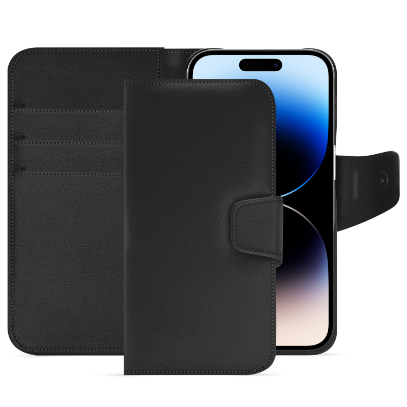 Apple iPhone 15 Pro leather case - Noir PU ( Black ) 