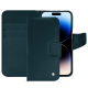 Custodia in pelle Apple iPhone 15 Pro - Bleu Veggie ( Pantone #3f5864 ) 