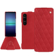 Custodia in pelle Sony Xperia 1 V - Rouge troupelenc - Couture ( Pantone #AB191A )