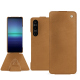 Sony Xperia 1 V leather case - Castan esparciate ( Pantone #824F2A )