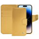 Custodia in pelle Apple iPhone 15 Pro - Or Maïa ( Pantone 871C ) 