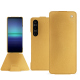Funda de piel Sony Xperia 1 V - Or Maïa ( Pantone 871C ) 