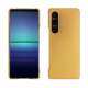 Lederschutzhülle Sony Xperia 1 V - Or Maïa ( Pantone 871C ) 