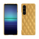 Custodia in pelle Sony Xperia 1 V - Or Maïa - Couture ( Pantone 871C ) 