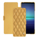 Funda de piel Sony Xperia 1 V - Or Maïa - Couture ( Pantone 871C ) 