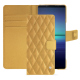 Custodia in pelle Sony Xperia 1 V - Or Maïa - Couture ( Pantone 871C ) 