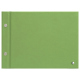 Scheda a vite da tavolo - A5 orizzontale - Vert olive ( Nappa - Pantone #a7c58e ) 