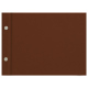 Carte de table à vis - A5 horizontal - Marron PU ( Pantone #8B4720 )