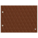 테이블 나사 카드 - A5 가로 - Marron - Couture ( Nappa - Pantone #8B4720 ) 