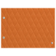 Carte de table à vis - A5 horizontal - Orange - Couture ( Nappa - Pantone #ff9351 ) 