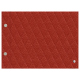 Table screw card - A5 horizontal - Papaye - Couture ( Pantone #b54317 ) 