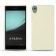 Sony Xperia Z3+ - Xperia Z4 leather case - Blanc ( Nappa - White ) 