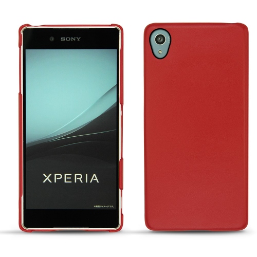 Capa em pele Sony Xperia Z3+ - Xperia Z4Rouge ( Nappa - Pantone #d50032 ) 