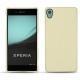 Capa em pele Sony Xperia Z3+ - Xperia Z4 - Beige ( Nappa - Pantone 7502C ) 