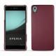 Capa em pele Sony Xperia Z3+ - Xperia Z4 - Lie de vin ( Pantone 5115C ) 