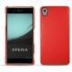 Housse cuir Sony Xperia Z3+ - Xperia Z4 - Tomate ( Pantone 187C ) 