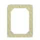 Porte-menu A5 - Simple - Beige - Couture ( Nappa - Pantone #ceb888 ) 