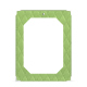 Funda para menús A5 - Simple - Vert olive - Couture ( Nappa - Pantone #a7c58e ) 