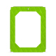 Porte-menu A5 - Simple - Vert fluo - Couture ( Pantone #00ab5f ) 