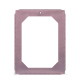 Porta-ementa A4 - Simples - Rose ( Nappa - Pantone #efbae1 ) 