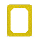 Porte-menu A4 - Simple - Jaune fluo - Couture ( Pantone #c9ff57 ) 