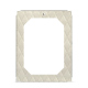 Porte-menu A4 - Simple - Blanc escumo - Couture ( Pantone #D6D6D1 )