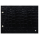 Tarjeta de tornillo de mesa - A5 horizontal - Crocodile nero ( Noir / Black) 