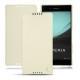 Sony Xperia Z3+ - Xperia Z4 leather case - Blanc ( Nappa - White ) 