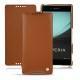 Sony Xperia Z3+ - Xperia Z4 leather case - Marron ( Nappa - Pantone 1615C ) 