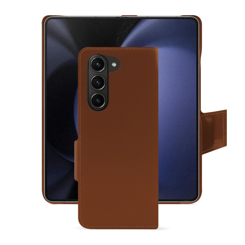 Funda Samsung Galaxy Z Fold 5 | Protección personalizada, premium y chicMarron ( Nappa - Pantone #8B4720 ) 