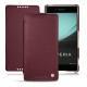 Lederschutzhülle Sony Xperia Z3+ - Xperia Z4 - Lie de vin ( Pantone 5115C ) 