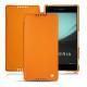 Custodia in pelle Sony Xperia Z3+ - Xperia Z4 - Orange fluo