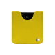 Pochette cuir Samsung Galaxy Z Flip5 - Jaune fluo ( Pantone #c9ff57 ) 