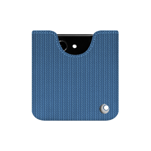 Élégante pochette (cuir, similicuir ou vegan) pour Galaxy Z Flip5Abaca ishia ( Pantone #395775 ) 