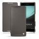 Funda de piel Sony Xperia Z3+ - Xperia Z4 - Anthracite ( Pantone 424C ) 