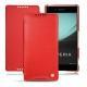 Sony Xperia Z3+ - Xperia Z4 leather case - Tomate ( Pantone 187C ) 