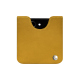 Pochette cuir Samsung Galaxy Z Flip5 - Jaune soulèu ( Pantone #F3B934 )