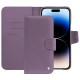 Capa em pele Apple iPhone 15 Pro Max - Lilas ( Nappa - Pantone #b9a3e3 ) 