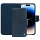 Custodia in pelle Apple iPhone 15 Pro Max - Jean vintage ( Pantone #2f414f  ) 