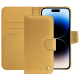 Apple iPhone 15 Pro Max leather case - Or Maïa ( Pantone 871C ) 